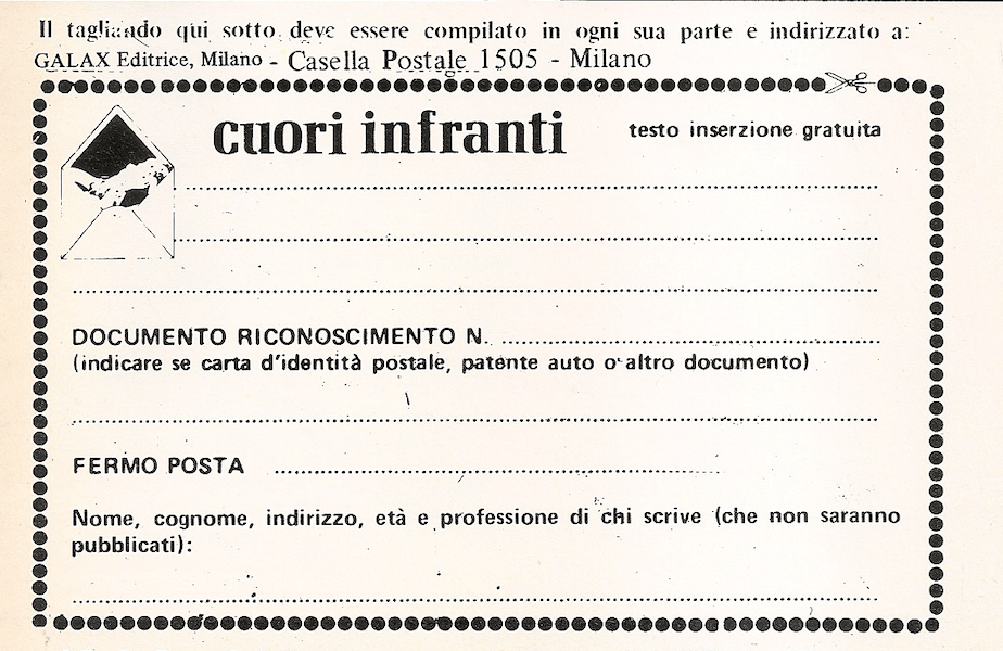 I garbati annunci erotici di ORA ZERO&nbsp;(1980)
